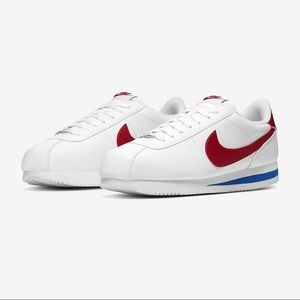 Nike - White & Red Cortez Sneakers